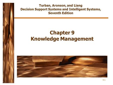 Chapter 9 Knowledge Management