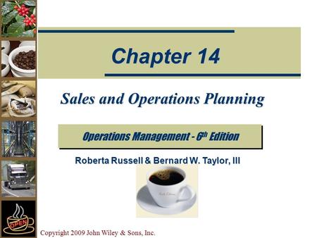 Sales and Operations Planning