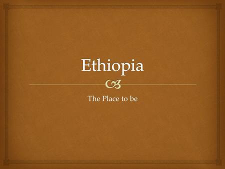 The Place to be.   I am born on Friday January 21 st 2000.  I am 15 years old  Both my parents are Ethiopian  My religion is Islam  The language.