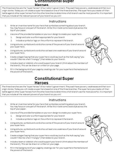 Constitutional Super Heroes