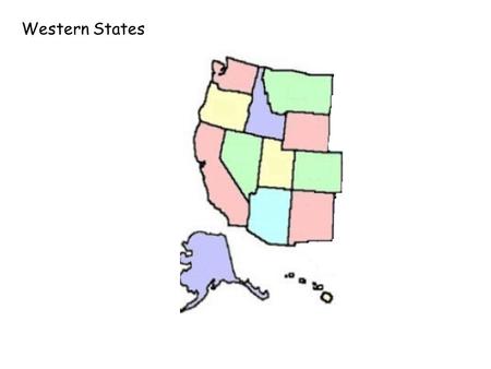 Western States. 1 2 3 4 5 6 7 8 9 10 11 12 13 Number your paper 1-13 Write the correct postal abbreviation for each state.