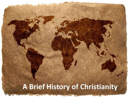 A Brief History of Christianity. AD 29 #1Jesus’ Ascension.