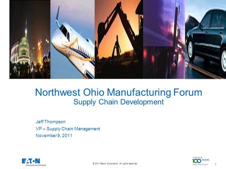 Northwest Ohio Manufacturing Forum Supply Chain Development