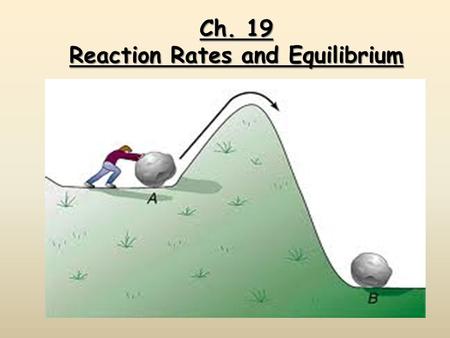 Ch. 19 Reaction Rates and Equilibrium