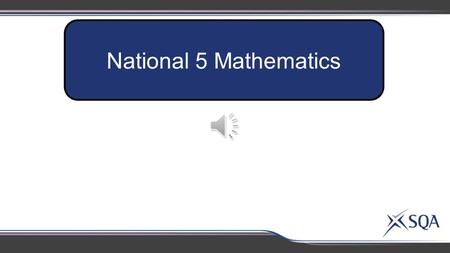 National 5 Mathematics Expressions and Formulae ApplicationsRelationships N5.