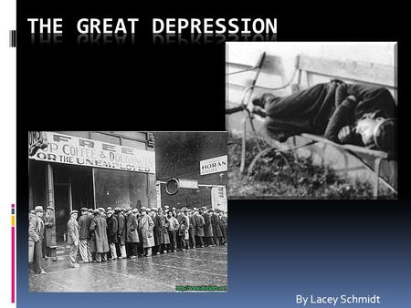 By Lacey Schmidt. Causes There were many different groups of people that believed in separate causes of the depression. Here are a few:  Historians-