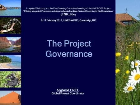 The Project Governance Inception Workshop and the First Steering Committee Meeting of the UNEP/GEF Project “Piloting Integrated Processes and Approaches.