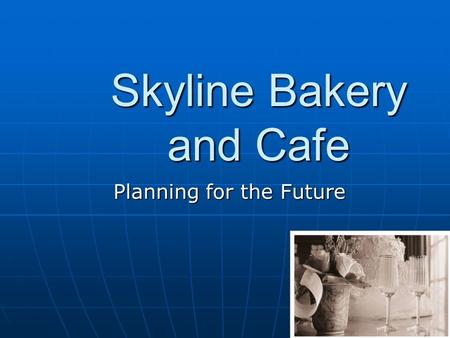 Skyline Bakery and Cafe Planning for the Future. Company Information Founded in Boston by Samir Taheri in 1985 Founded in Boston by Samir Taheri in 1985.