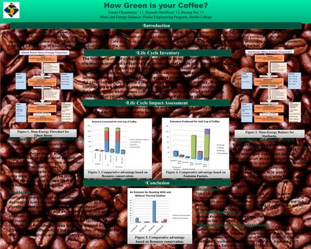 How Green is your Coffee? Sanita Dhaubanjar ’13, Hannah Hitchhner’12, Sicong Ma’13 Mass and Energy Balance- Picker Engineering Program, Smith College How.
