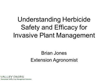 Brian Jones Extension Agronomist