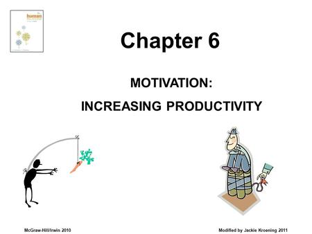 McGraw-Hill/Irwin 2010 Modified by Jackie Kroening 2011 MOTIVATION: INCREASING PRODUCTIVITY Chapter 6.