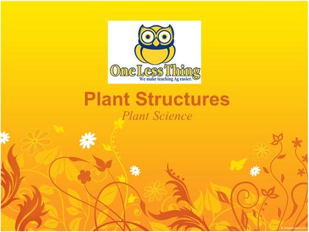 Plant Structures Plant Science.