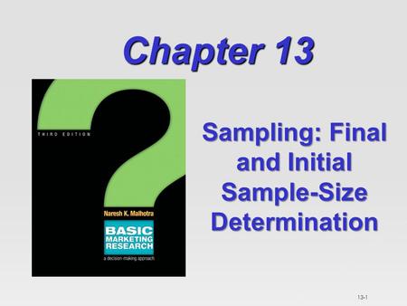 Sampling: Final and Initial Sample-Size Determination