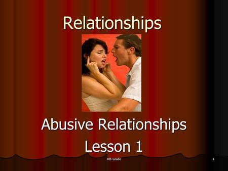 Abusive Relationships Lesson 1