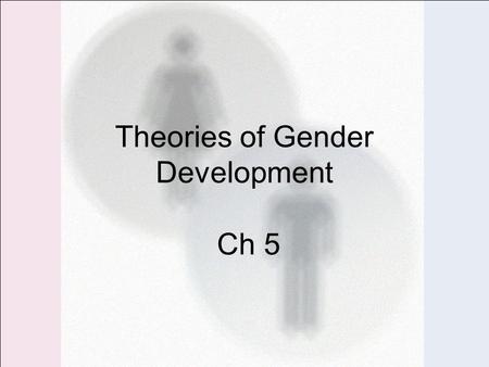 Theories of Gender Development Ch 5. Chapter Overview I.Directed Free Writing II.“Quiz” III.Theories of Gender Development A.Psychodynamic B.Social Learning.