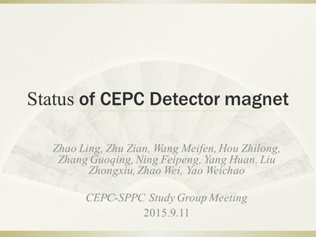 Status of CEPC Detector magnet