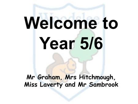 Welcome to Year 5/6 Mr Graham, Mrs Hitchmough, Miss Laverty and Mr Sambrook.