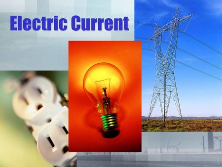 Electric Current. The rate at which electrical charges flow through a wire or conductor is called electric current.The rate at which electrical charges.