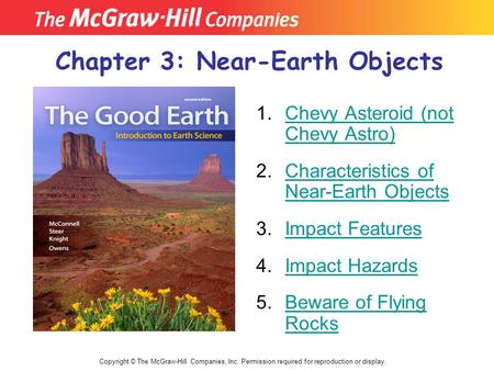 Chapter 3: Near-Earth Objects