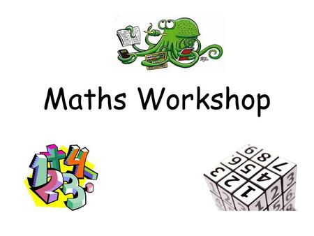 Maths Workshop. Aims of workshop SIP- To raise standards of children achieving level 5 and Outcome 6 To raise standards in mental maths To increase children’s.