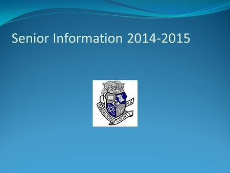 Senior Information 2014-2015. ACT Testing Take your ACT ASAP, if you have not previously done so. The school code for TCHS is 012 005. The following are.