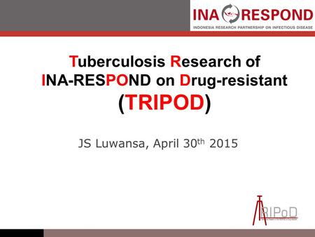 Tuberculosis Research of INA-RESPOND on Drug-resistant
