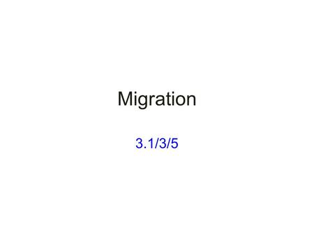 Migration 3.1/3/5. Terms/Concepts Migration Emigration / Immigration International / Interregional migration Chain Migration Refugees Guest Worker Migrant.