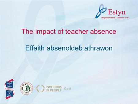 The impact of teacher absence Effaith absenoldeb athrawon.