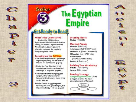 Chapter 2 Ancient Egypt.