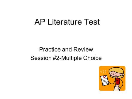 Practice and Review Session #2-Multiple Choice