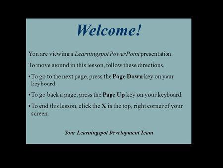 Your Learningspot Development Team