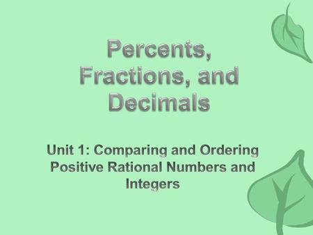 7.1 Number, Operation, and Quantitative Reasoning. The student represents and uses numbers in a variety of equivalent forms. 7.1B: Convert between fractions,