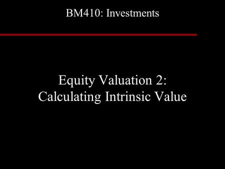 how to calculate the intrinsic value of a stock option