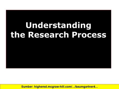 Understanding the Research Process