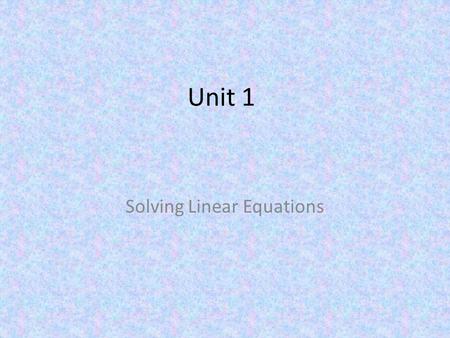 Unit 1 Solving Linear Equations. Hatter’s Café Menu Pancakes2.25 Regular Eggs 1.05 Bacon 1.00 Ham 1.00 Toast.25 Juice 1.50 2-2-2 Special 2.22.
