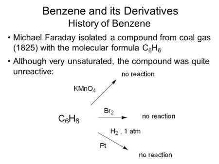 Benzene and its Derivatives