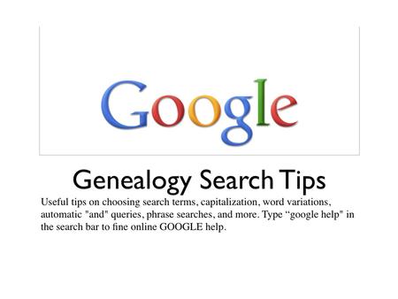 The internet is the richest source of genealogical information today. The amount, scope, and availability of data is staggering, even incomprehensible.