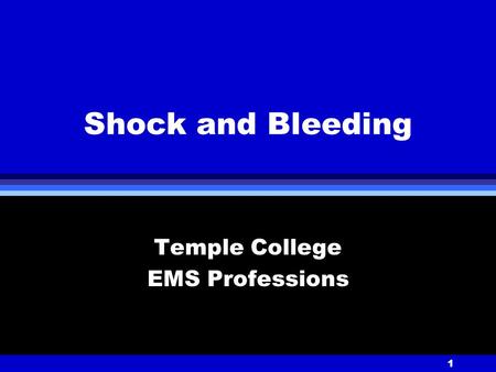 Temple College EMS Professions