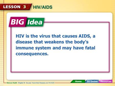 HIV is the virus that causes AIDS, a disease that weakens the body’s immune system and may have fatal consequences.