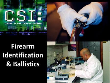Firearm Identification & Ballistics
