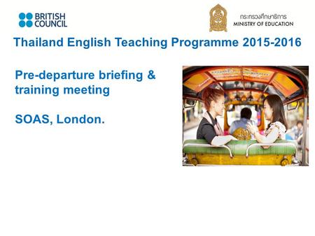 Thailand English Teaching Programme