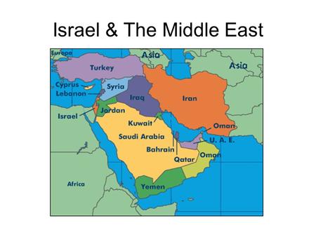 Israel & The Middle East