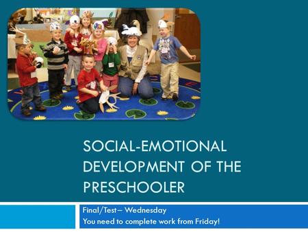 Social-emotional development of the preschooler