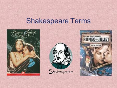 Shakespeare Terms. ASIDE A short comment by an actor that is meant for the audience to hear, but is not heard by the other characters on the stage.