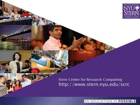 Stern Center for Research Computing