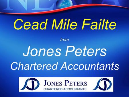 Cead Mile Failte from Jones Peters Chartered Accountants.