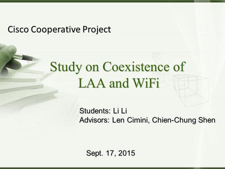 Study on Coexistence of LAA and WiFi