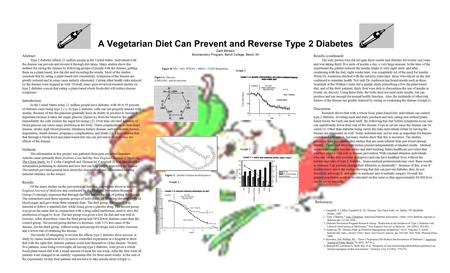 A Vegetarian Diet Can Prevent and Reverse Type 2 Diabetes Zack Beresin Biochemistry Program, Beloit College, Beloit, WI Abstract Type 2 diabetes affects.