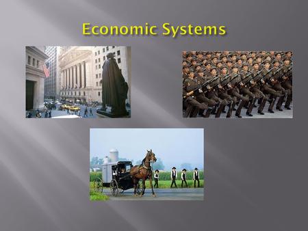   Economic Systems.