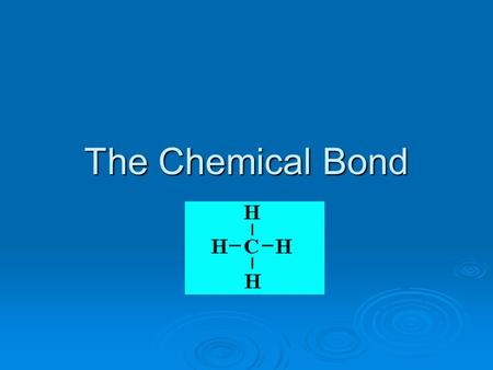The Chemical Bond. Chemical Bonds  Are the forces that hold atoms together to form compounds  Bond energy – the amount of energy needed to break a bond.